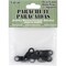 Pepperell Braiding Parachute Cord Jewelry Buckles 5mm 5/Pkg-Black